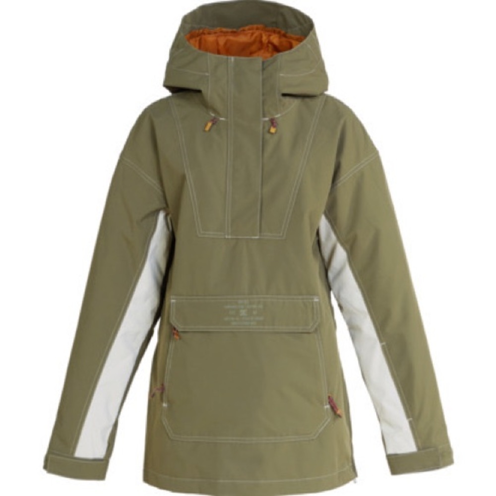 DC Savvy Anorak Snowboard Jacket Women's Ivy Green Ski Winter Pullover Coat M - Picture 4 of 14
